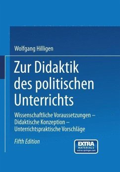 Cover Zur Didaktik des politischen Unterrichts (eBook, PDF)
