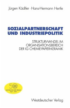 Sozialpartnerschaft und Industriepolitik (eBook, PDF) - Kädtler, Jürgen; Hertle, Hans-Hermann