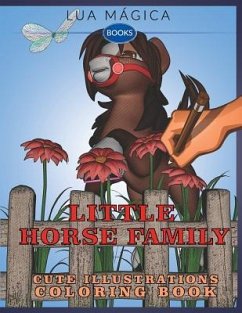 Little Horse Family: Cute Illustration Coloring Book - Magica, Lua