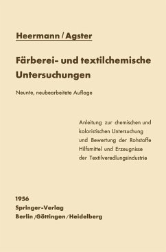 Färberei- und textilchemische Untersuchungen (eBook, PDF) - Heermann, Paul; Agster, Andreas