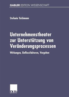 Cover Unternehmenstheater zur Unterstützung von Veränderungsprozessen (eBook, PDF)