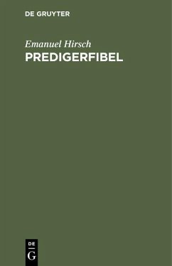 Predigerfibel (eBook, PDF) - Hirsch, Emanuel