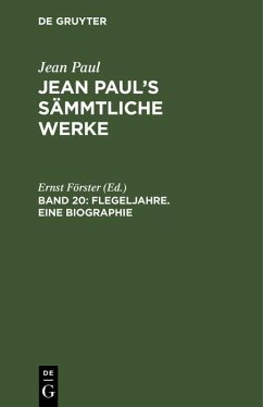 Flegeljahre. Eine Biographie (eBook, PDF)