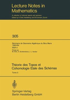 Cover Théorie des Topos et Cohomologie Etale des Schémas. Séminaire de Géométrie Algébrique du Bois-Marie 1963-1964 (SGA 4) (eBook, PDF)