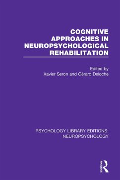 Cover Cognitive Approaches in Neuropsychological Rehabilitation (eBook, PDF)