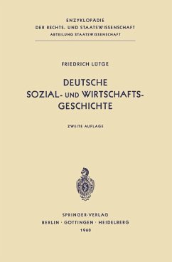 Deutsche Sozial- und Wirtschaftsgeschichte (eBook, PDF) - Lütge, Friedrich