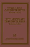World List of Universities / Liste Mondiale des Universites (eBook, PDF)