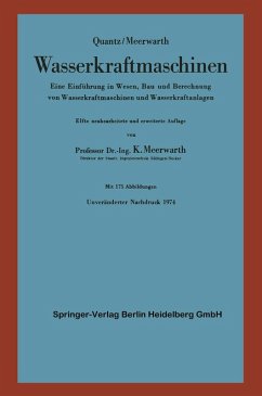 Wasserkraftmaschinen (eBook, PDF) - Quantz, L.; Meerwarth, K.