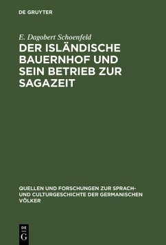 Cover Der isländische Bauernhof und sein Betrieb zur Sagazeit (eBook, PDF)