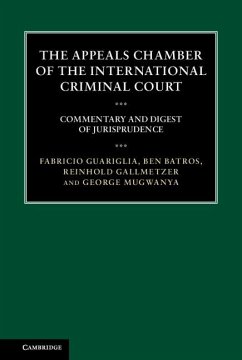Appeals Chamber of the International Criminal Court (eBook, ePUB) - Guariglia, Fabricio
