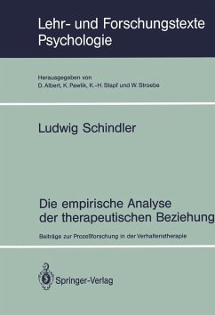 Cover Die empirische Analyse der therapeutischen Beziehung (eBook, PDF)