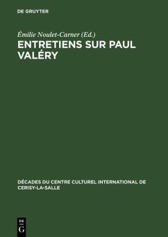 Cover Entretiens sur Paul Valéry (eBook, PDF)
