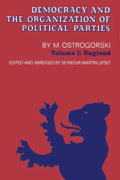 Cover Democracy and the Organization of Political Parties (eBook, ePUB)