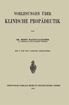 Cover Vorlesungen über Klinische Propädeutik (eBook, PDF)