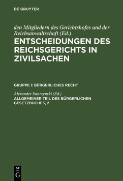 Allgemeiner Teil des Bürgerlichen Gesetzbuches, 2 (eBook, PDF)