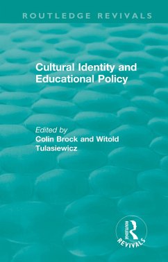 Cultural Identity and Educational Policy (eBook, PDF)