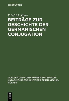 Cover Beiträge zur Geschichte der germanischen Conjugation (eBook, PDF)