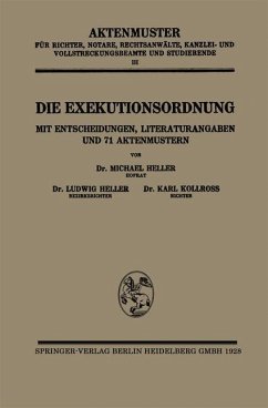 Die Exekutionsordnung (eBook, PDF) - Heller, Michael; Heller, Ludwig; Kollross, Karl