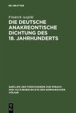 Die deutsche anakreontische Dichtung des 18. Jahrhunderts (eBook, PDF)