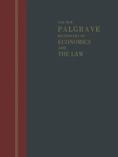 The New Palgrave Dictionary of Economics and the Law (eBook, PDF)