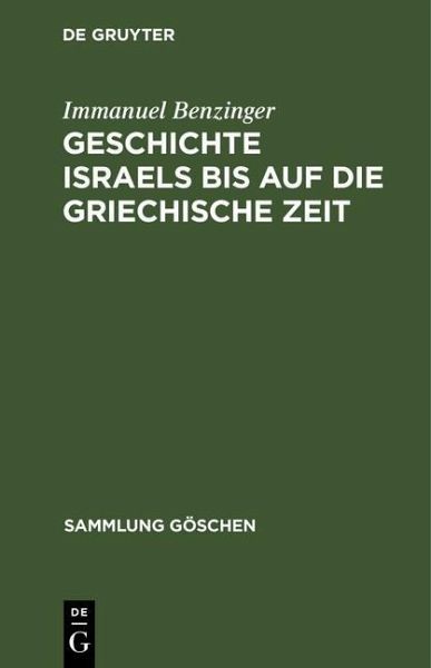 Geschichte Israels bis auf die griechische Zeit (eBook, PDF) Geschichte Israels bis auf die griechische Zeit (eBook, PDF)