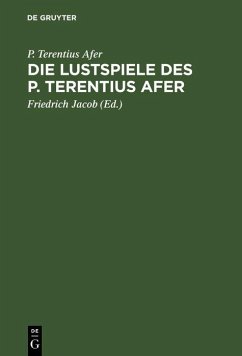 Cover Die Lustspiele des P. Terentius Afer (eBook, PDF)