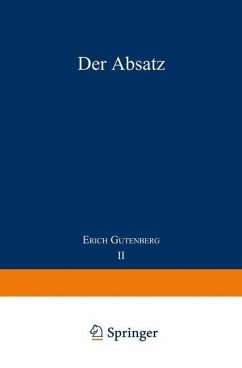 Der Absatz (eBook, PDF) - Gutenberg, Erich