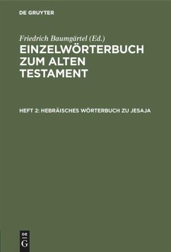 Hebräisches Wörterbuch zu Jesaja - Hempel, Johannes