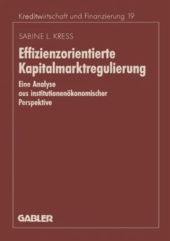 Effizienzorientierte Kapitalmarktregulierung (eBook, PDF) - Kress, Sabine