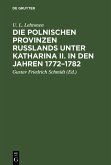 Die polnischen Provinzen Russlands unter Katharina II. in den Jahren 1772-1782 (eBook, PDF)