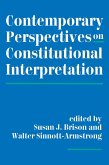 Contemporary Perspectives On Constitutional Interpretation (eBook, PDF)