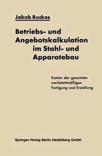 Betriebs- und Angebotskalkulation im Stahl- und Apparatebau (eBook, PDF)