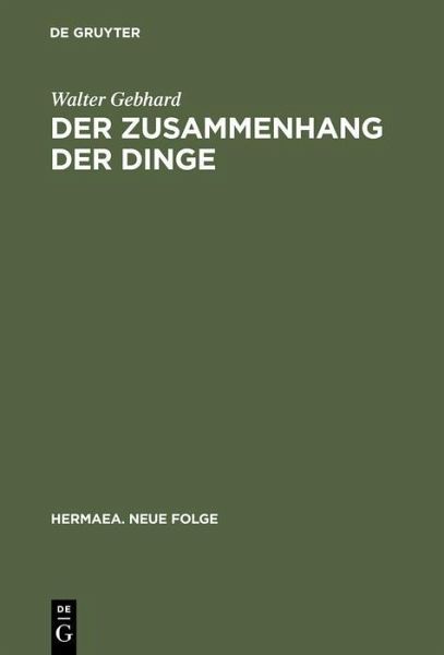 Der Zusammenhang der Dinge (eBook, PDF) Der Zusammenhang der Dinge (eBook, PDF)
