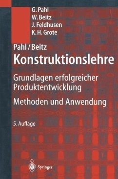 Pahl/Beitz Konstruktionslehre (eBook, PDF) - Pahl, Gerhard; Beitz, Wolfgang; Schulz, Hans-Joachim; Jarecki, U.