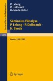 Séminaire d'Analyse P. Lelong - P. Dolbeault - H. Skoda (eBook, PDF)
