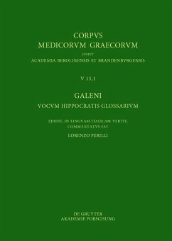 Galeni vocum Hippocratis Glossarium / Galeno, Interpretazione delle parole difficili di Ippocrate (eBook, PDF)