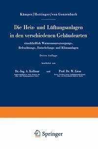 Die Heiz- und Lüftungsanlagen in den verschiedenen Gebäudearten einschließlich Warmwasserversorgungs-, Befeuchtungs-, Entnebelungs- und Klimaanlagen (eBook, PDF) - Kämper, Hermann; Hottinger, Max; Gonzenbach, Wilhelm v.