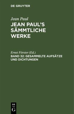 Cover Gesammelte Aufsätze und Dichtungen (eBook, PDF)