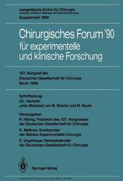 Cover 107. Kongreß der Deutschen Gesellschaft für Chirurgie Berlin, 17.-21. April 1990 (eBook, PDF)