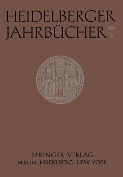 Cover Heidelberger Jahrbücher X (eBook, PDF)