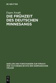 Die Frühzeit des deutschen Minnesangs (eBook, PDF)