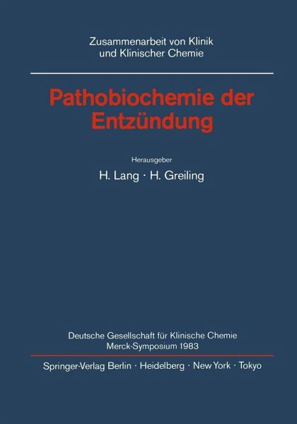 Pathobiochemie der Entzündung (eBook, PDF)