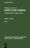 Lyrik I. Erster Teil (eBook, PDF)
