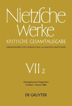 Cover Nachgelassene Fragmente Frühjahr - Herbst 1884 (eBook, PDF)