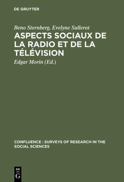 Aspects sociaux de la radio et de la télévision (eBook, PDF) - Sternberg, Beno; Sullerot, Evelyne