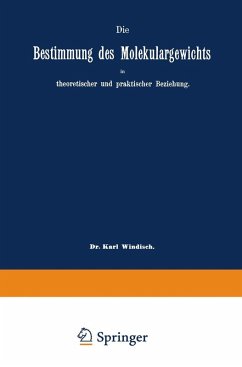 Cover Die Bestimmung des Molekulargewichts in theoretischer und praktischer Beziehung (eBook, PDF)