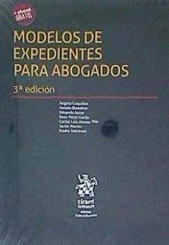 Modelos de expedientes para abogados - Coquillat Vicente, Ángela