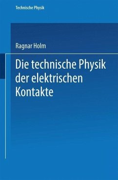 Cover Die technische Physik der elektrischen Kontakte (eBook, PDF)