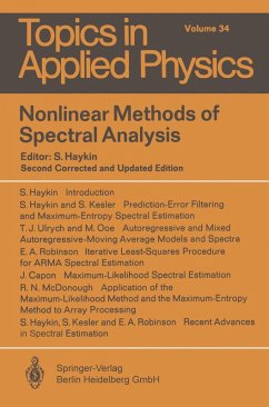 Nonlinear Methods of Spectral Analysis (eBook, PDF)