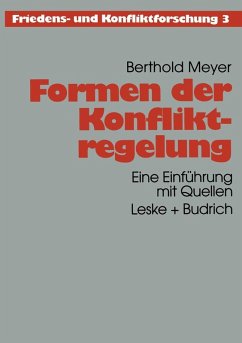 Formen der Konfliktregelung (eBook, PDF) - Meyer, Berthold